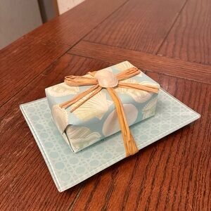 Two's Company Coral Reef French Milled Soap With Dish Fresh Water New